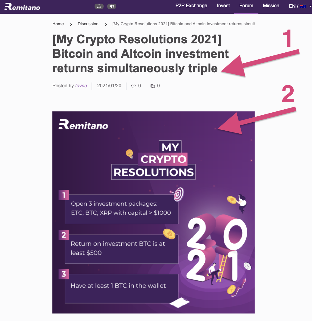Reward] My Crypto Resolutions: Design your crypto resolutions to reach in  2021