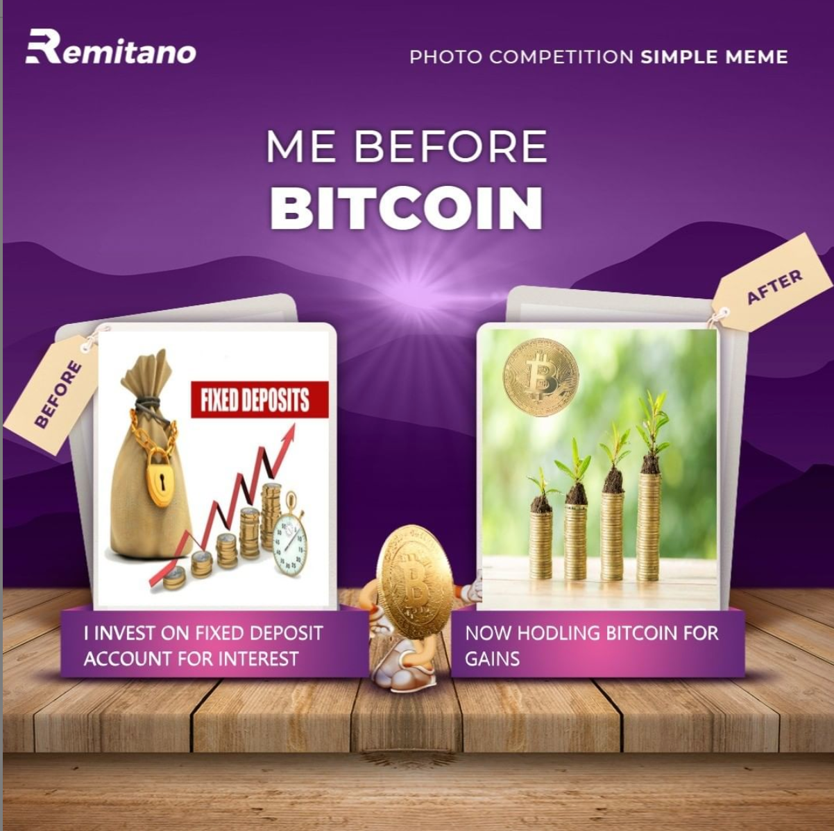 Reward] [Photo competition] SIMPLE MEME #1: Me Before Bitcoin