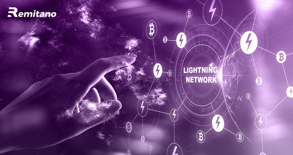 image of bitcoin lightening network on transaction speed.