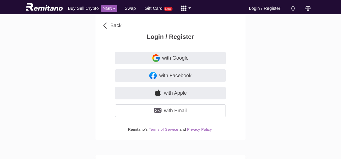 Create a Remit Account in Remitano