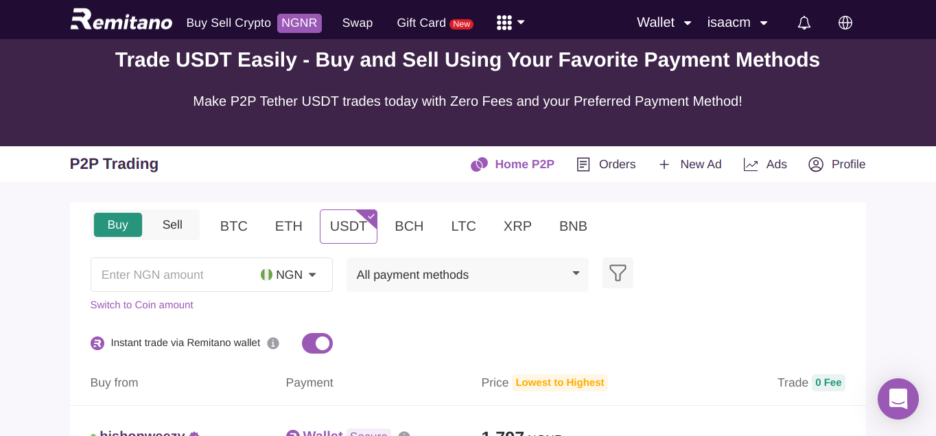 Buy Cryptocurrency in Remitano