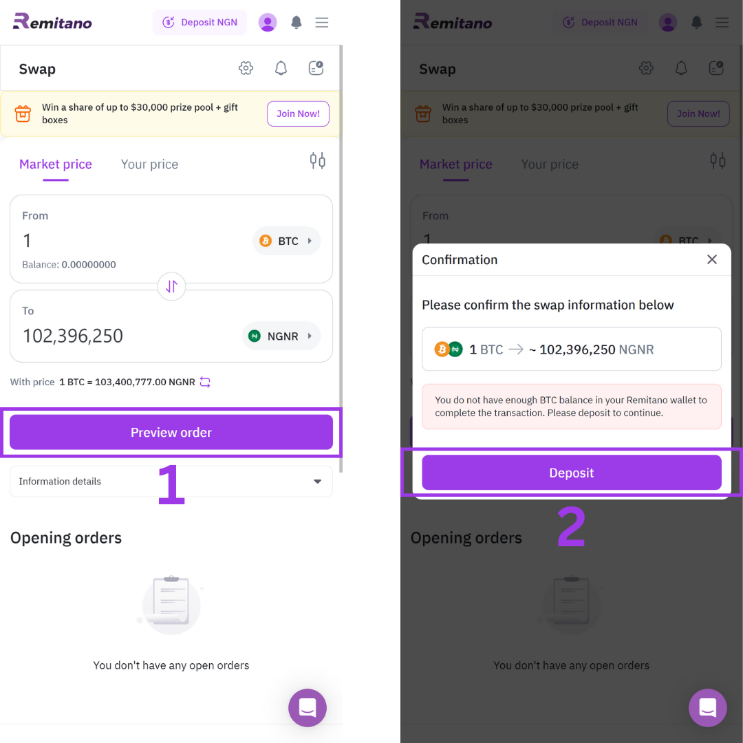 How to Swap Crypto: BTC, ETH, USDT to Naira (NGN) with Maximum Efficiency