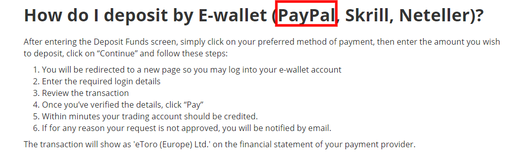 etoro paypal